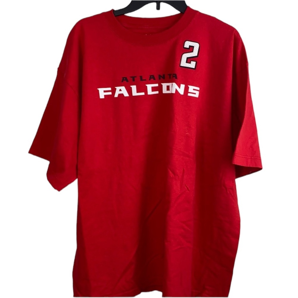 Mens Reebok 2XL Atlanta Falcons #2 Ryan red T-shirt